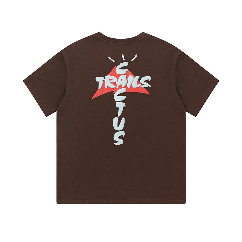 Travis Scott T-Shirt Short Sleeve T-Shirt Loose Summer Casual T-Shirt