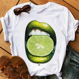Print Women T Shirt Casual Short Sleeve