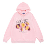 Men Hoodie Fruit Printed Sweater Men's Spring and Autumn Leisure Loose Sports