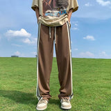 Men Sweatpants Casual Pants Men's Summer Versatile Loose Straight Wide Leg
