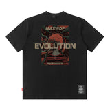 Men T Shirt Retro Men's Short-Sleeved T-shirt Casual Men and Women