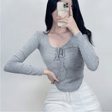 Women Long Sleeve Shirt  上衣女紧身打底衫