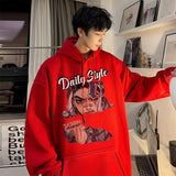 Men Hoodie High Street Fashion Brand Sweater Spring and Autumn High-Grade Anime