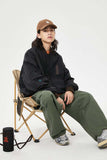 Unisex Jacket Autumn Contrast Color Flight Jacket Women's Clothing