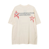 Men T Shirt Printed Short-Sleeved T-shirt Men and Women Loose Couple