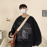 Men Hoodie round Neck Sweater for Men Autumn Boys