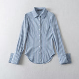 Women T-Shirt Shirt Curved Cardigan Long Sleeve Top