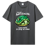 Funny Green Turtle Save The Ocean T Shirts Graphic Street