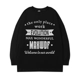 Men Long Sleeve Shirt Letter Long Sleeve T-shirt Men and Women Hip Hop Casual Couple