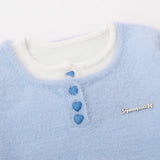 Women Sweater Women's Loose Casual Autumn Love Button Sweater
