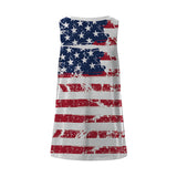 National Flag Day T Shirts Summer Loose Sleeveless T-shirt Independence Day