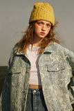 Unisex Jacket Autumn Three-Dimensional Denim Jacket Women's Clothing