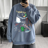 Men Hoodie Sweater Men's Loose Spring and Autumn Top Couple Long Sleeve T-shirt