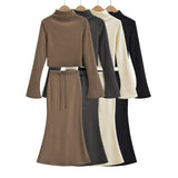 Women Skirt Fashion Long Sleeve T-shirt Top and Skirt Suit