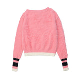 Women Sweater Short Sweater Women's Autumn Crew Neck Casual Long Sleeve Sweater