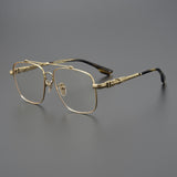 CHH Chrome Hearts Glasses Japanese pure titanium double beam myopia glasses frame