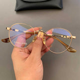 CHH Chrome Hearts Glasses Pure Titanium Ultra Light Vintage Round Myopia Glasses Frame