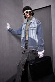Unisex Jacket Autumn Green and Black Ribbon Jacket