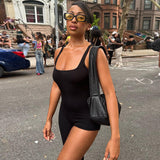 Women Jumpsuit Spring/Summer Fashion Suspenders Solid Color Jumpsuit