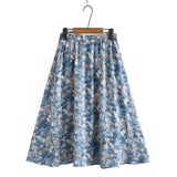 Women Skirt Fall Women's Clothing Mid-Length Umbrella Skirt Skirt