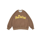 Unisex Hoodie Vintage Sweater Men's Loose Printed Crew Neck Top