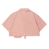 Women T-shirt Short Shirt Girls' Summer Decorative Short Sleeve Shirt