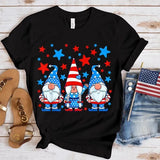 Women's Independence Day T Shirt round Neck Short Sleeve T-shirt Women's Top
