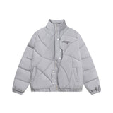 Men Cotton Mixed Jacket Coat Irregular Men Winter Embroidery Loose Cotton Jacket Coat