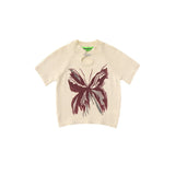 Women Sweater Knitted Short-Sleeved T-shirt Women's Short Summer Top