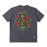 Men T Shirt Spring/Summer Letter Print Loose Short Sleeve T-shirt for Men and Women