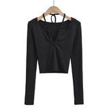 Women T-shirt Spring Long Sleeve T-shirt Bottoming Shirt Top