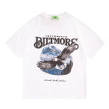 Men T Shirt Printed Rock Loose Bottoming Shirt Casual Short Sleeve T-shirt for Men and Women
