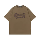 Men's T Shirt Printed round Neck T-shirt Men's and Women's Cotton Short Sleeve