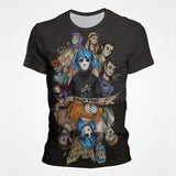 Sally Face T Shirts Sally Fisher 3D Digital Printed round Neck Men's and Women's T-shirt