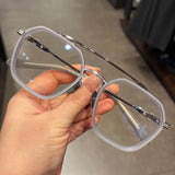 CHH Chrome Hearts Glasses Pure Titanium Large Frame Toad Mirror Myopia Glasses Frame