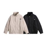 Unisex Jacket Autumn Two-Color Zipper Casual Jacket Women's Clothing