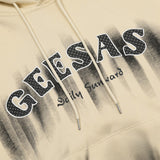 Men Hoodie Paste Cloth Embroidery Letter Inkjet Hooded Sweater