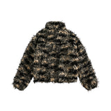 Unisex Jacket Winter Rabbit Fur Tassel Short Fur