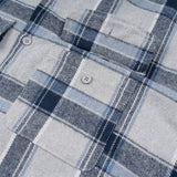 Men Long Sleeved T Shirt Plaid Shirt Men Long Sleeve Loose-Fitting Shirt Coat Casual Polo Collar