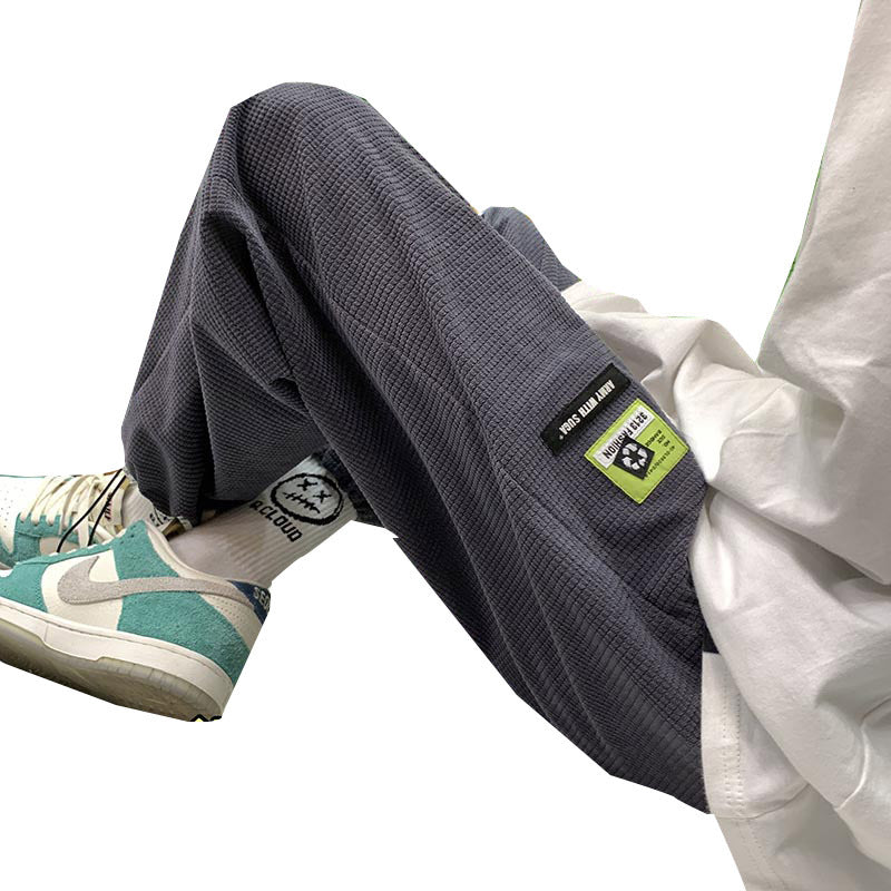 Men Sweatpants Corduroy Sweatpants Men Fall Winter Trend All-Matching