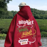 Men Hoodie Retro Hooded Sweater Men's Spring and Autumn Loose Casual Hoodie