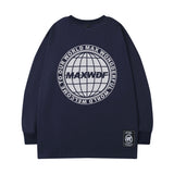 Men Long Sleeve Shirt Logo round Neck Long Sleeve T-shirt Men and Women Street Hip Hop Couple