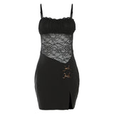 Women Dresses Slim Fit Patchwork Sheath Dress Women