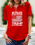 Women's Independence Day T Shirt Printed Short-Sleeved T-shirt