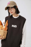 Unisex Sweater Autumn Small Letter Vest Sweater