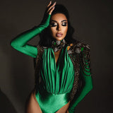 Women Jumpsuit Women's Spring Bottoming Stitching Long-Sleeved Jumpsuit