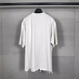 Men T-shirts LOGO worn and damaged old short-sleeved T-shirts