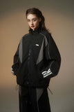 Unisex Jacket Autumn Contrast Color Casual Coat Women's Clothing
