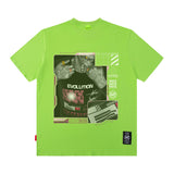 Men T Shirt Printed Short-Sleeved T-shirt Men's Fashion Brand Street round Neck Loose