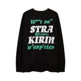 Men Long Sleeve Shirt Graffiti Printing Long Sleeve T-shirt for Men and Women